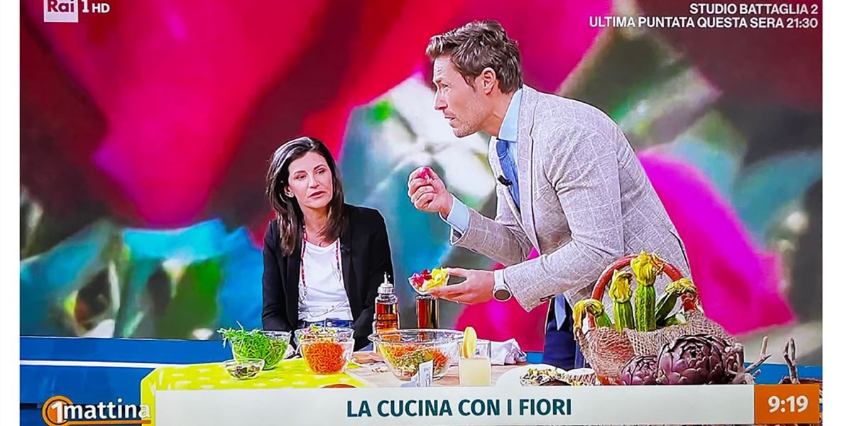 I fiori eduli protagonisti in Rai con L'Insalata dell'Orto